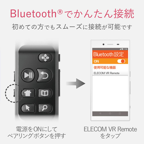 エレコム ｖｒリモコン ｂｌｕｅｔｏｏｔｈ ジャイロセンサー カウネット