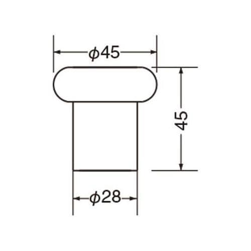 ドーナツ戸当り45ミリ