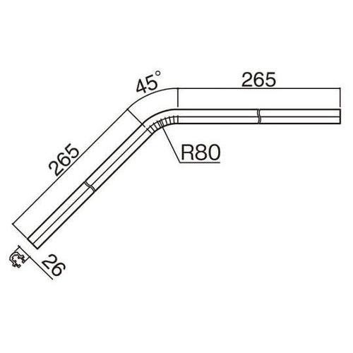 上り階段用レール