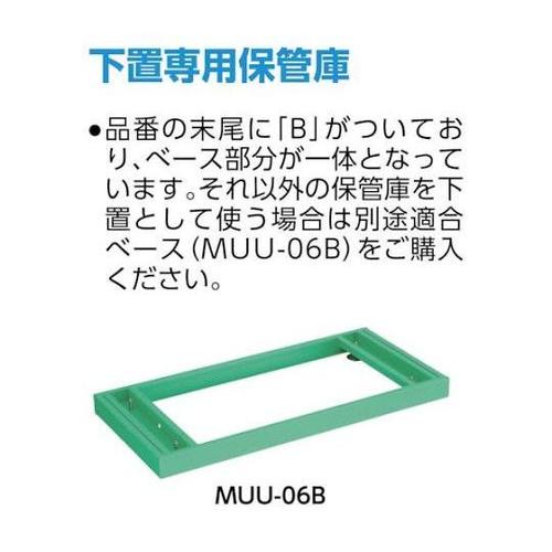トラスコ中山 MU型保管庫 両開き 900X450XH1110ベース 