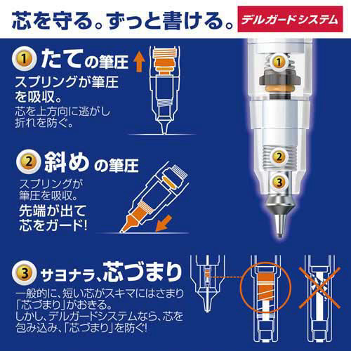 ゼブラ デルガード タイプＥＲ０．５ シャープペンシル ブラック（軸色