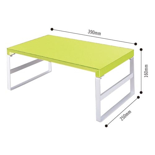 リヒトラブ 机上台 ハイタイプ 幅３９０ｍｍ 黄緑 幅３９０×奥行２５０