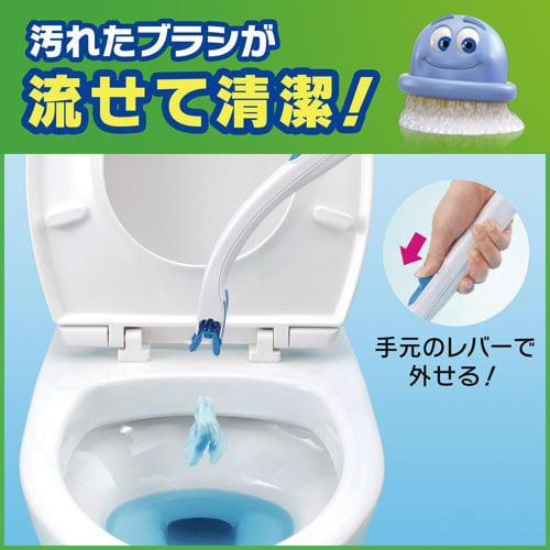 ジョンソン スクラビングバブル流せるトイレブラシ 本体 1箱