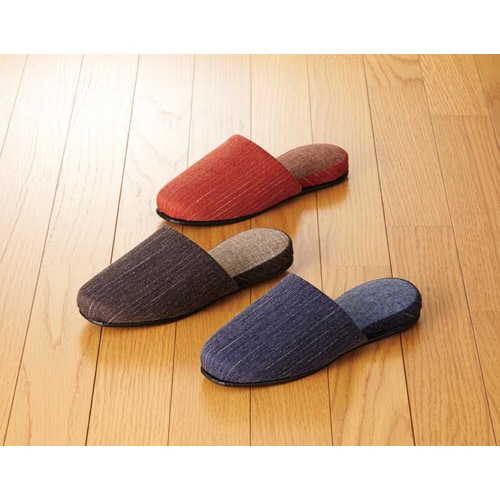 ステッチ柄ツートンスリッパ