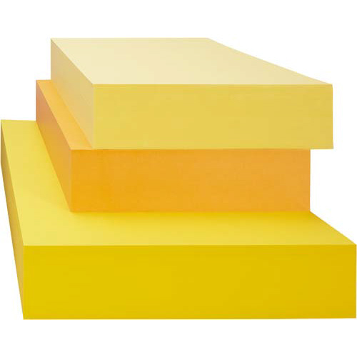 カウネット カラー用紙（厚口） 厚口９０ｇ Ａ４イエロー １箱業務用 