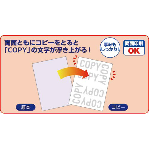 ヒサゴ コピー偽造予防用紙 浮き文字タイプ Ａ４ 標準 １パック