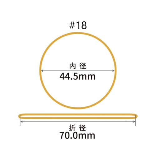 共和 輪ゴム オーバンド ＃１８ ５００ｇ袋 ４袋 アメ色 長２００×巾４