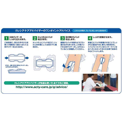 日本製紙クレシア アクティ ワイドパッド１４００ ３０枚入｜カウネット