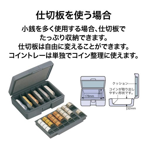 オープン工業 マイキャッシュケース トレー・仕切り板付き 幅 オープン工業 マイキャッシュケース トレー・仕切り板付き 幅