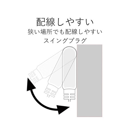 OAタップ 2P 一括スイッチ付 雷ガード