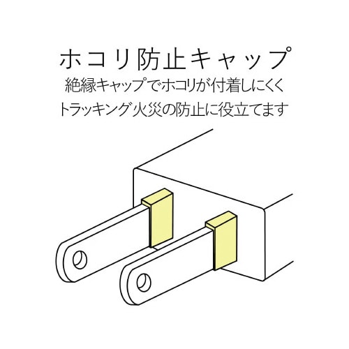 OAタップ 2P 一括スイッチ付 雷ガード