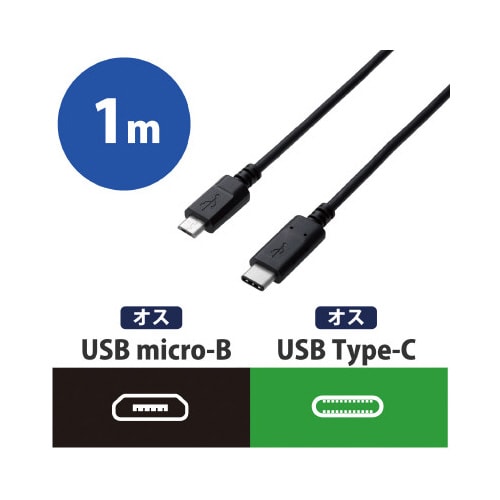 USB2.0ケーブル(認証品、C−microB)