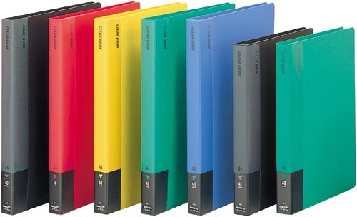 コクヨ クリヤーブック固定式 Ａ４縦 ４０Ｐ ダークグレー ４０