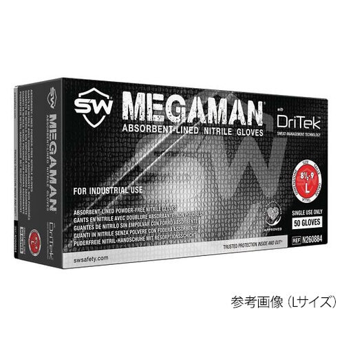 蒸れ防止グリップ手袋 MEGAMAN N26088