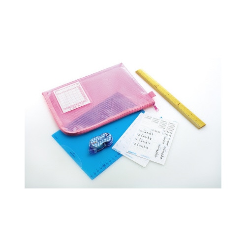 下敷きB5 定規機能 簡易クリップ付