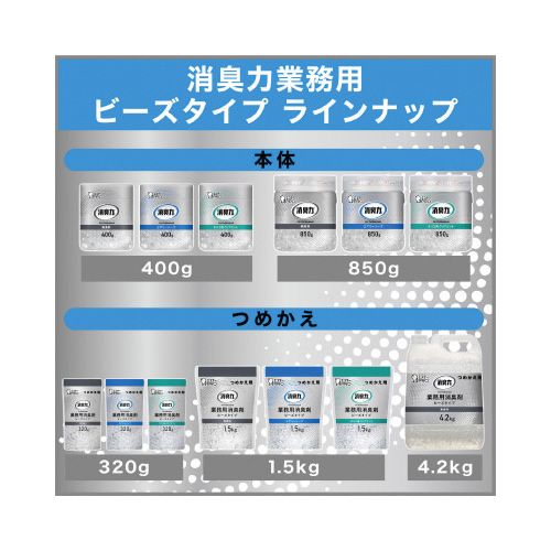 エステー 消臭力業務用ビーズ詰替 無香料３２０ｇ 詰替用 ビーズタイプ