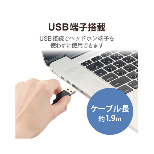 エレコム ヘッドホン ヘッドセット 無指向性 マイク付き 有線 モノラル