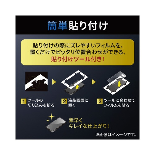 iPhone14ProMax用 液晶保護ガラス PM−A22DFLG