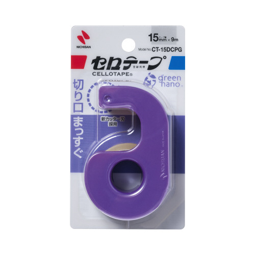 ニチバン セロテープ小巻カッター付 パールパープル｜カウネット