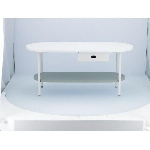 Chamillティッシュ収納付テーブル