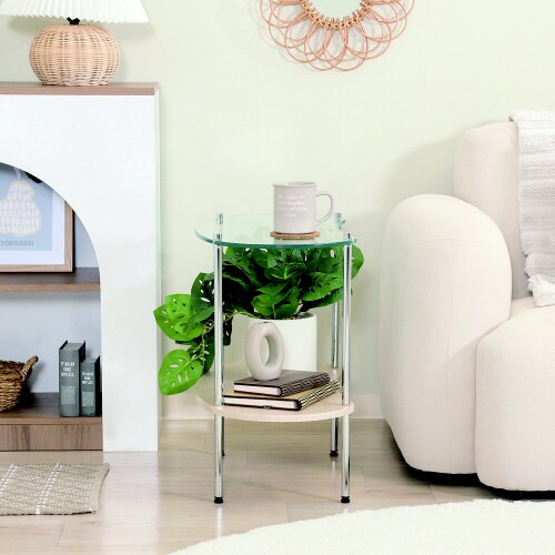 Chamill ガラスサイドテーブル