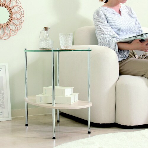 Chamill ガラスサイドテーブル