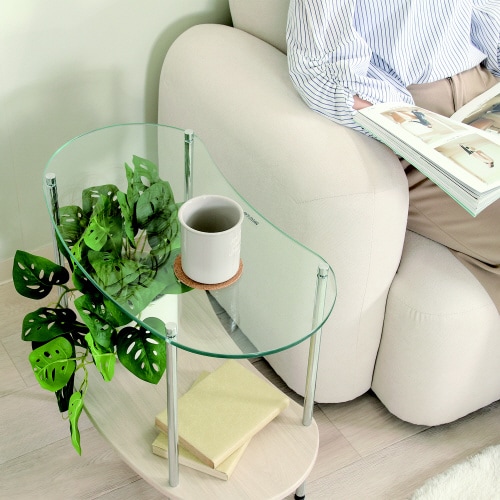 Chamill ガラスサイドテーブル