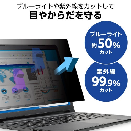 DELL Latitude 用 液晶保護フィルム のぞき見防止 反射防止 ブルーライトカット