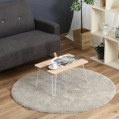 突板折畳ローテーブル ライン