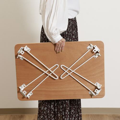 突板折畳ローテーブル ライン