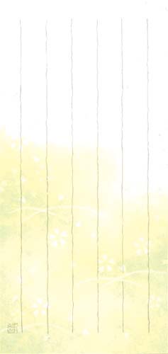 【時間指定不可】 一筆箋 4902805203241(230セット) デザインフィル はなあさぎ(30枚入) - レター、カード