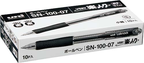 (お得セット×300) 三菱鉛筆 ボールペン VERY楽ノック SN10014.24黒 【超目玉枠】 【超目玉枠】