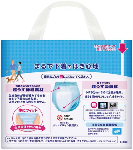 花王 リリーフ パンツタイプ まるで下着 2回分 M18枚