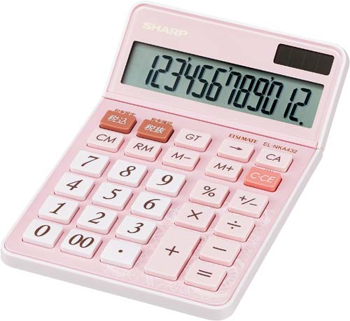 シャープ シンプルで使いやすい電卓 el nka432 カウネット シャープ シンプルで使いやすい電卓 el nka432 カウネット