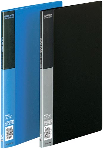 コクヨ クリヤーブックベーシックＡ４縦１０ポケット青１０冊 ラ