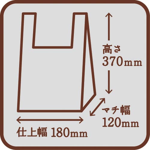 取り出し口が選べるレジ袋