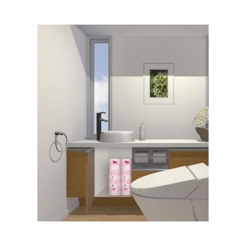 収納場所をとらないロングトイレットペーパー シングル