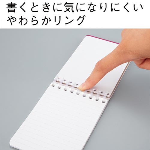 コクヨ ソフトリングメモドット入ｂ罫ａ７ ８０枚 橙１０冊業務用 カウネット