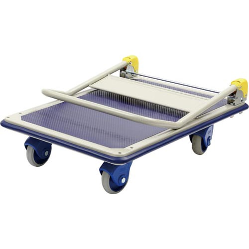 横にも動かせる4輪自在スチール台車