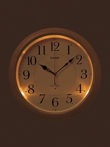 カシオ 夜見えライト付き 電波掛時計の通販｜カウネット