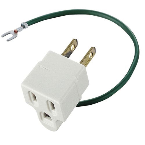 変換プラグ 3ピン→2ピン コンセント