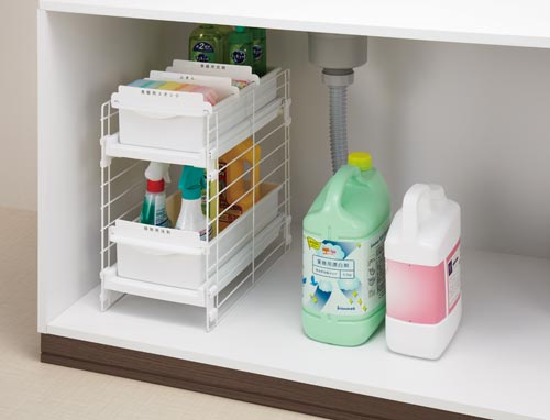 カウネット シンク下がすっきり片付く収納ラック カウネット