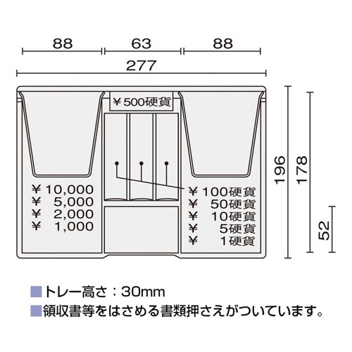 プラス ＦＸ型手提金庫 Ｓサイズ ダークグレー｜カウネット