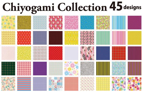 トーヨー 折り紙 千代紙コレクション7．5cm 45柄 1セット