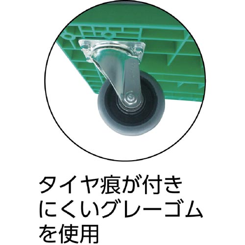 トラスコ中山 樹脂台車グランカート折りたたみ７１８×４６８｜カウネット
