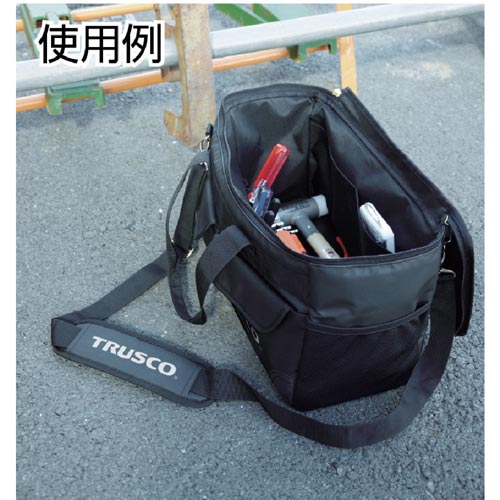 トラスコ中山 TOUGHターポリンツールバッグ黒色|カウネット トラスコ中山 TOUGHターポリンツールバッグ黒色|カウネット
