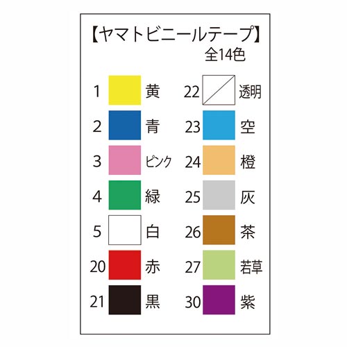 ヤマト ビニールテープ １９ｍｍ×１０ｍ 白 幅１９ｍｍ×長さ１０ｍ １