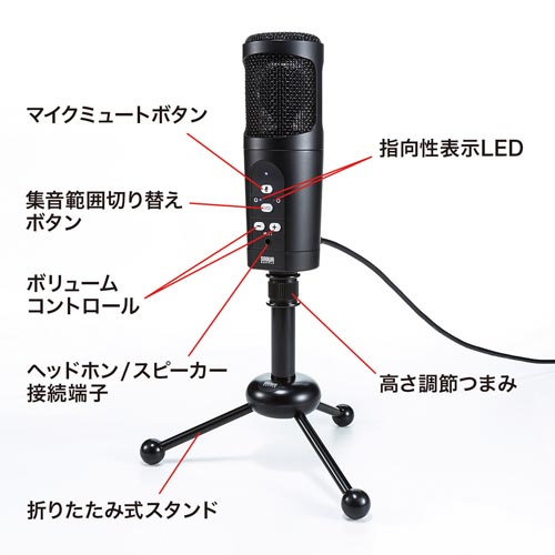サンワサプライ ＷＥＢ会議高感度ＵＳＢマイク｜カウネット