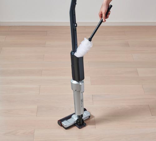 アイリスオーヤマ 極細軽量スティッククリーナー モップスタンド付 カウネット