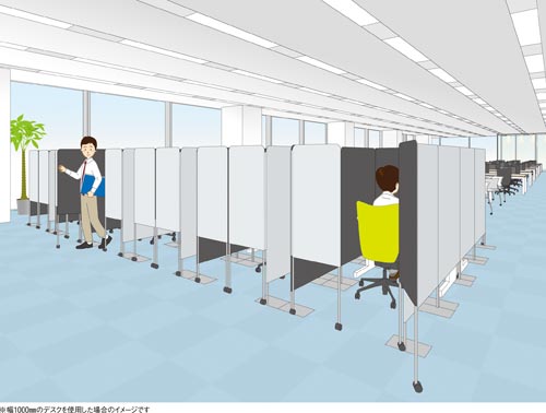 集中ブース スクリーンタイプ
